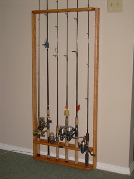 fishing rod rack
