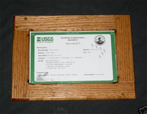 duck band certificate frame