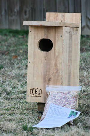 deluxe cypress wood duck nesting box