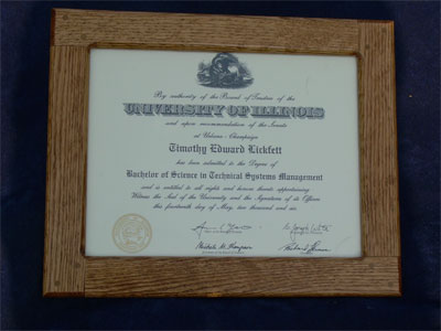 diploma frame