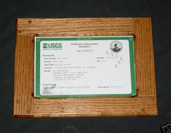 duck band certificate frame