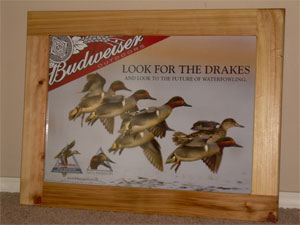 Delta / Budwiser poster frame